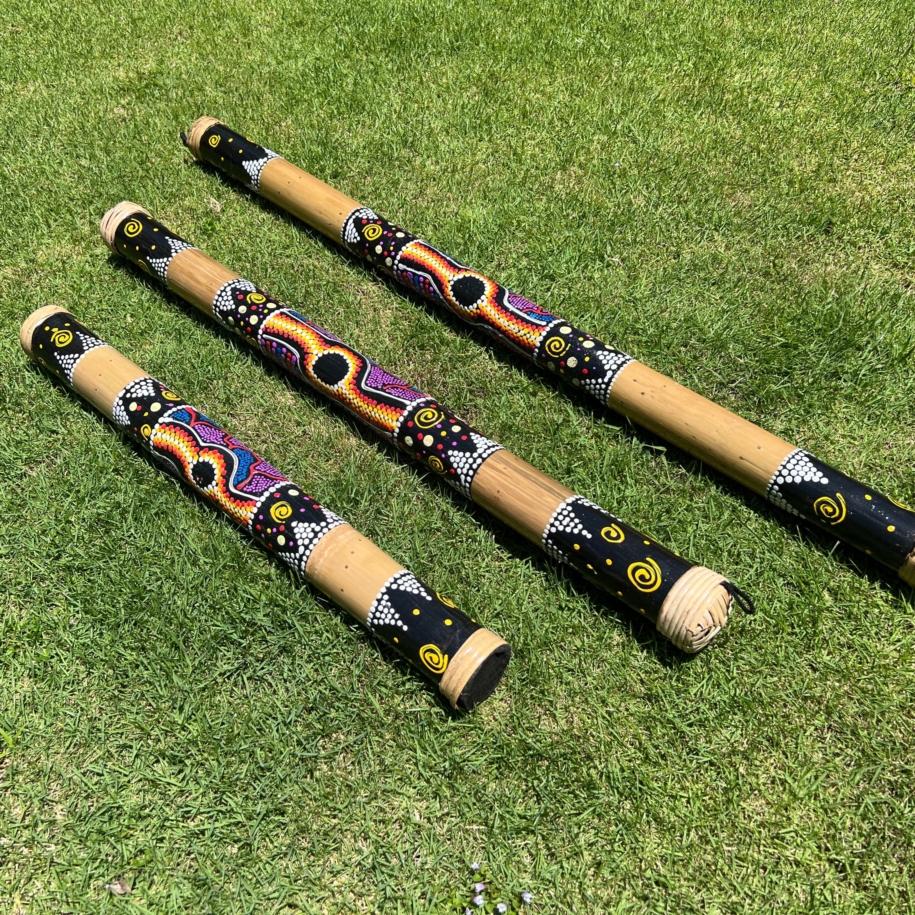 LIDAH® Rainstick handcrafted from natural bamboo