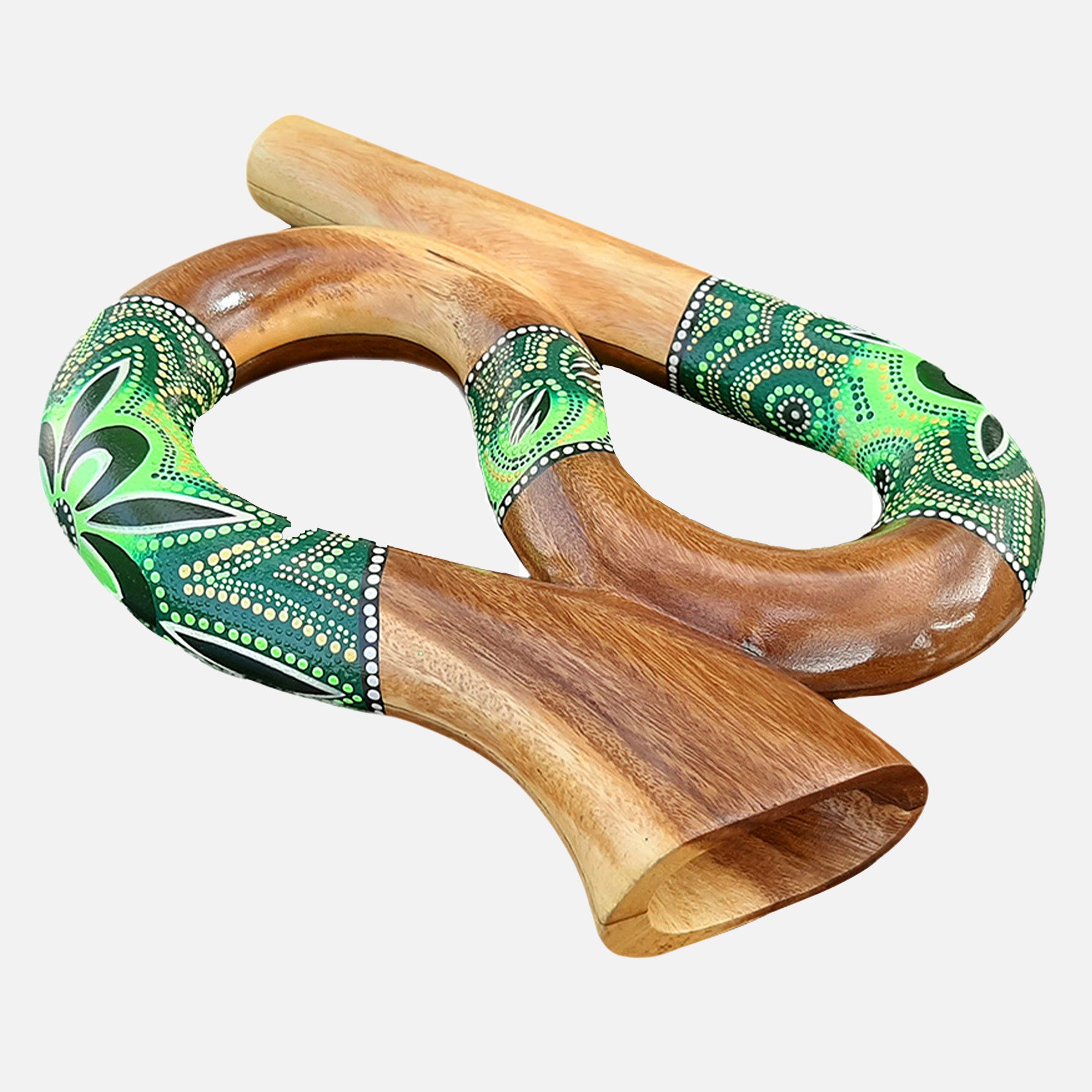 Twisted Snake Didgeridoo design for compact, full-bodied resonance