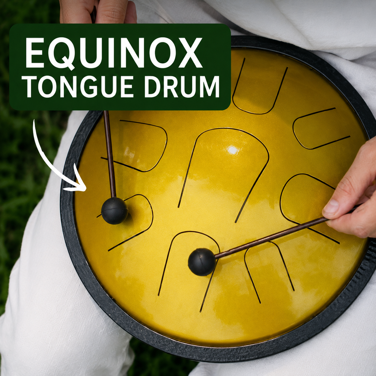 Playing Video Of Zephyr Series Equinox LIDAH® Steel Tongue Drum in Nature